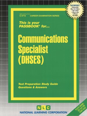 cover image of Communications Specialist (DHSES)